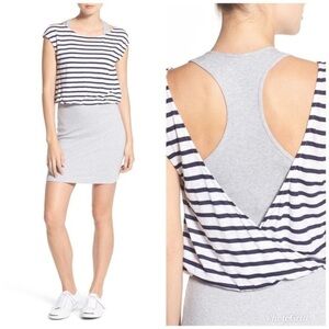 Splendid Venice Stripe Popover Dress XS